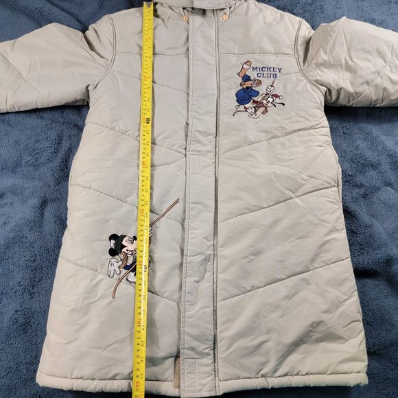 Disney Mickey Club Size 13 Beige Winter Jacket Outerwear Rain Outdoors Warm - Picture 13 of 14